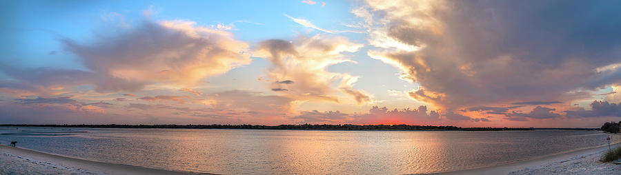 Matanzas Inlet sunset panorama by Stacey Sather Matanzas Inlet sunset panorama by Stacey Sather