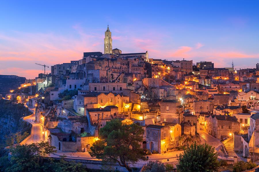 Prehistoric Photograph - Matera, Italy Ancient Hilltop Town by Sean Pavone