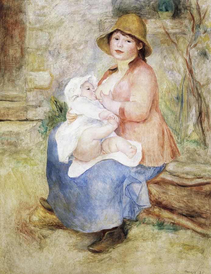 Maternity Painting - Maternity - Digital Remastered Edition by Pierre-Auguste Renoir Maternity Painting - Maternity - Digital Remastered Edition by Pierre-Auguste Renoir