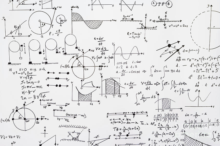 Mathematical Equations Photograph by Conceptual Images/science Photo Library