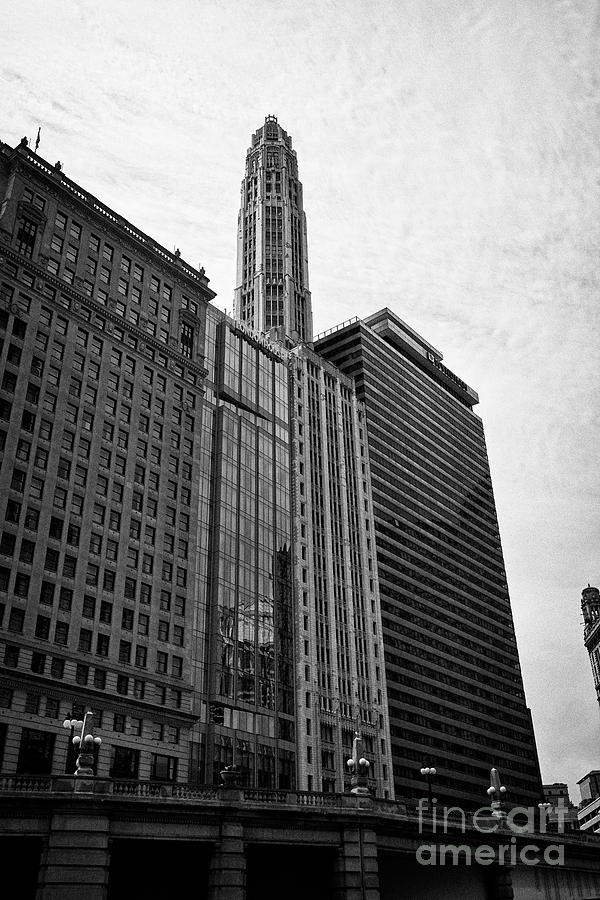 Mather Tower And Wyndam Grand Chicago Riverfront Chicago Illinois ...