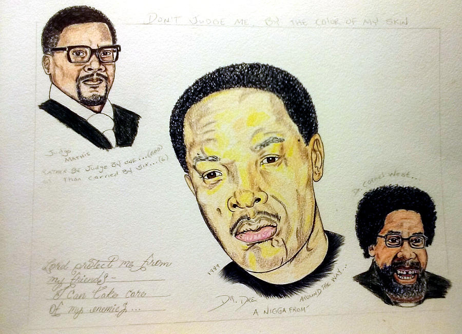 Mathis, Dre, and Cornel  Drawing by Joedee
