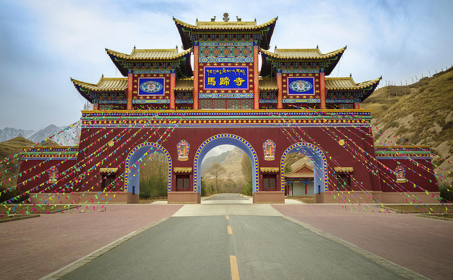 Mati Si Temple Gate Zhangye Gansu China Photograph by Adam Rainoff