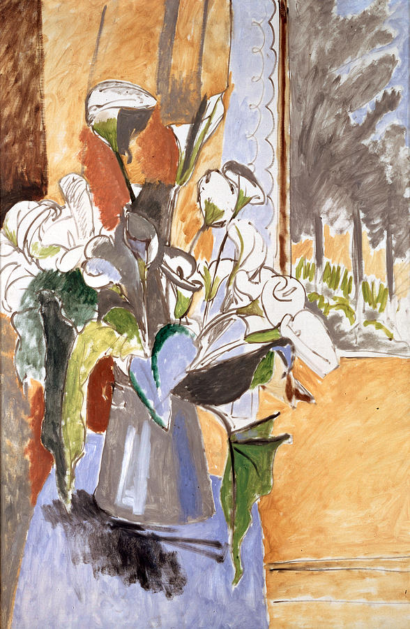Matisse, Henri - Bouquet of Flowers on a Veranda Painting by Hermitage Museum