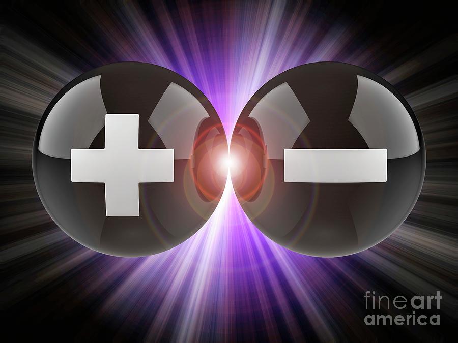 Matter-antimatter Particle Pair Photograph by Laguna Design/science Photo Library