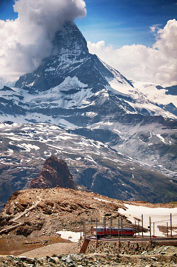 Matterhorn  Alpine Adventure Railway Photograph by Paul Biris