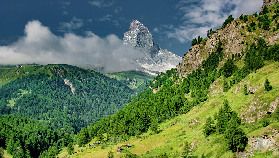 Matterhorn In The Clouds Photograph by Marcy Wielfaert