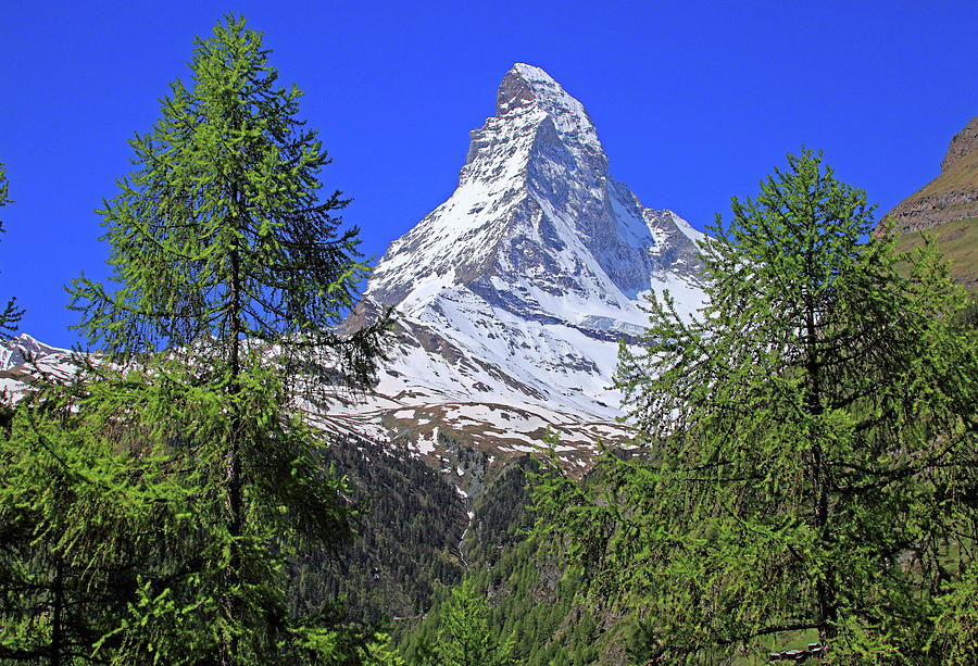 Matterhorn Mountain Digital Art by Gunter Grafenhain