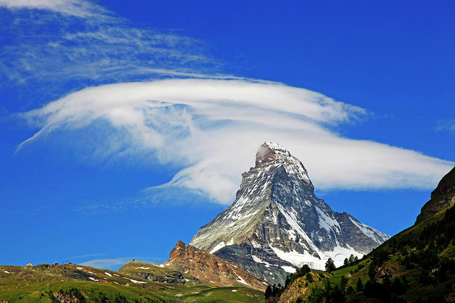 Matterhorn Mountain Digital Art by Hans-peter Merten