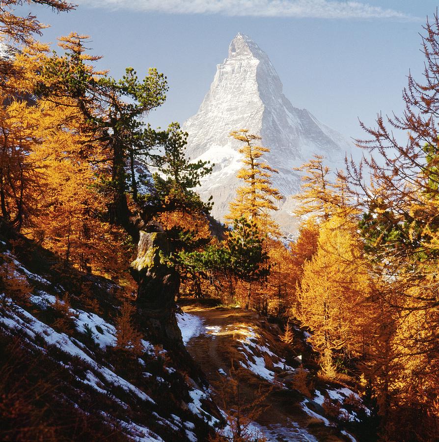 Matterhorn Mountain Digital Art by Johanna Huber
