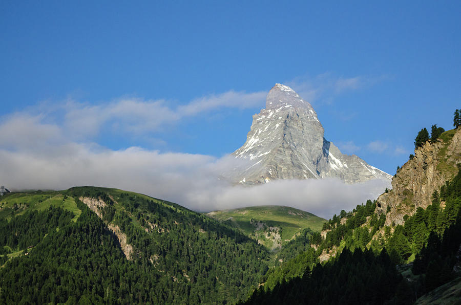 Matterhorn ringed in clouds Photograph by Douglas Wielfaert