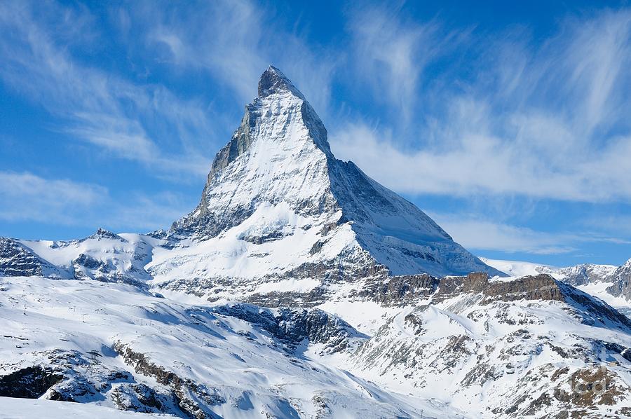 Matterhorn Swiss Mountain Range Photograph by Werner Büchel