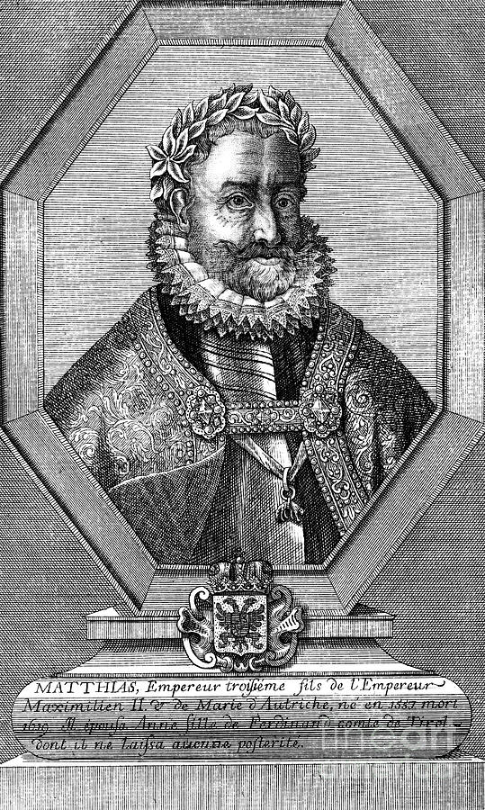 Matthias, Holy Roman Emperor Drawing by Print Collector