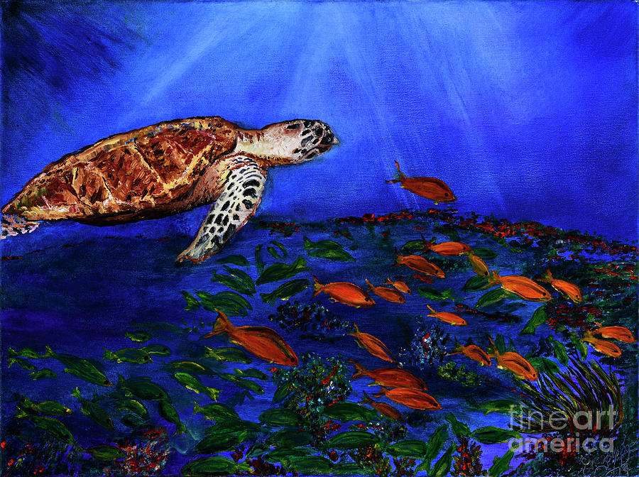 Maui Turtle Painting