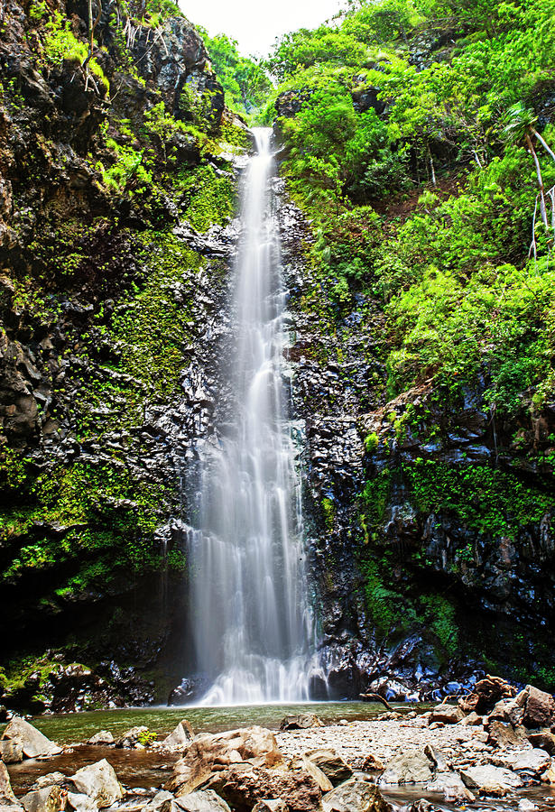 Maui Waterfall Photograph by Anthony Jones
