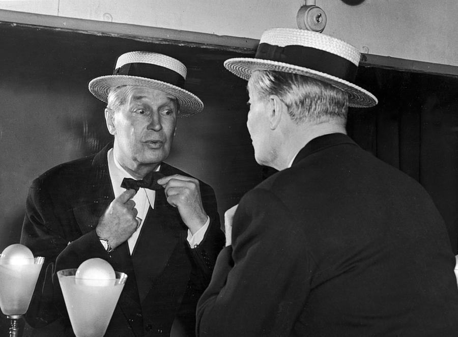 Maurice In The Mirror Photograph by Hulton Archive