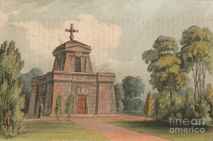 Mausoleum At Trentham Drawing by Print Collector