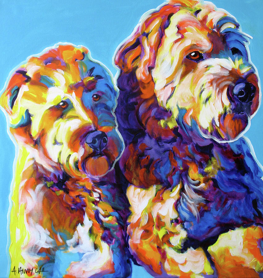 Max And Maggie Painting by Dawgart - Fine Art America