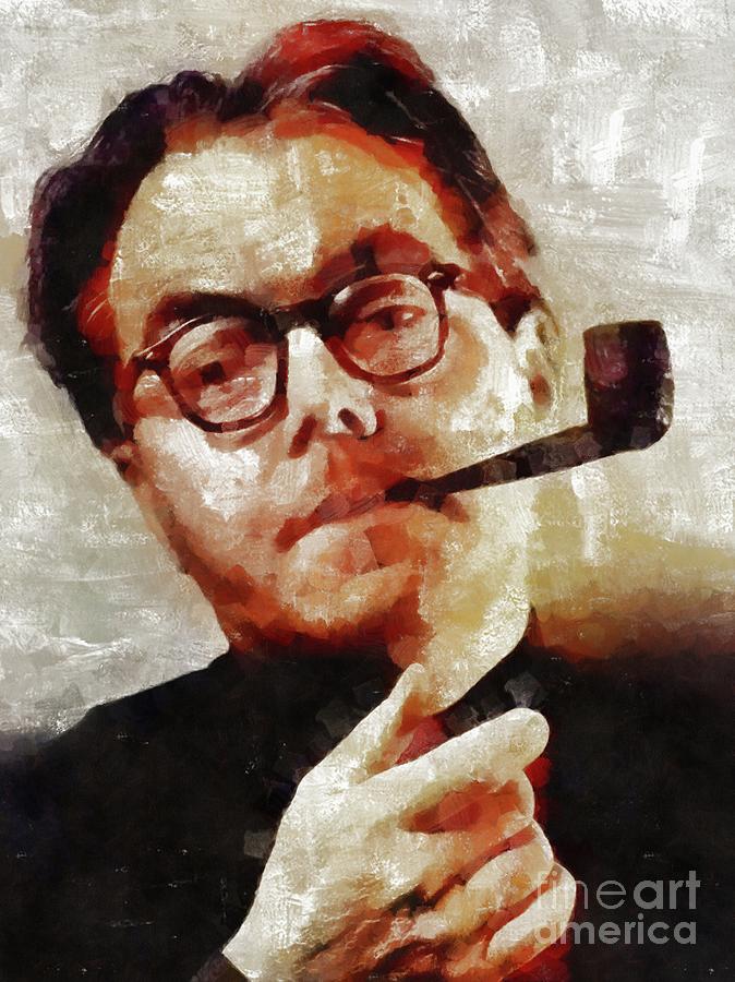 Vintage Painting - Max Frisch, Literary Legend by Esoterica Art Agency