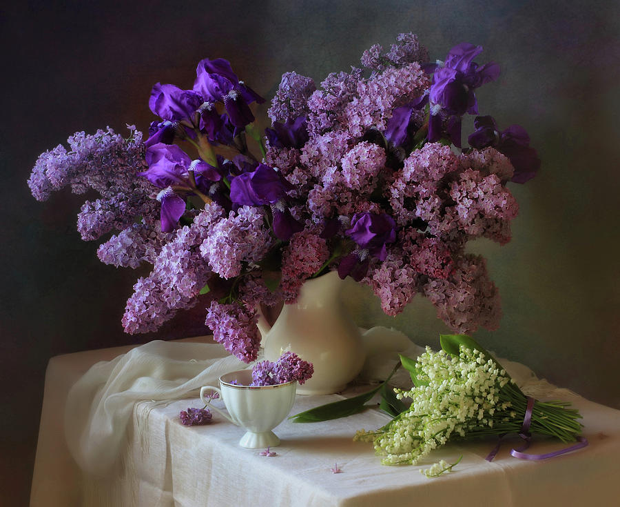 Still Life Photograph - May Bouquets by Tatyana Skorokhod (???????