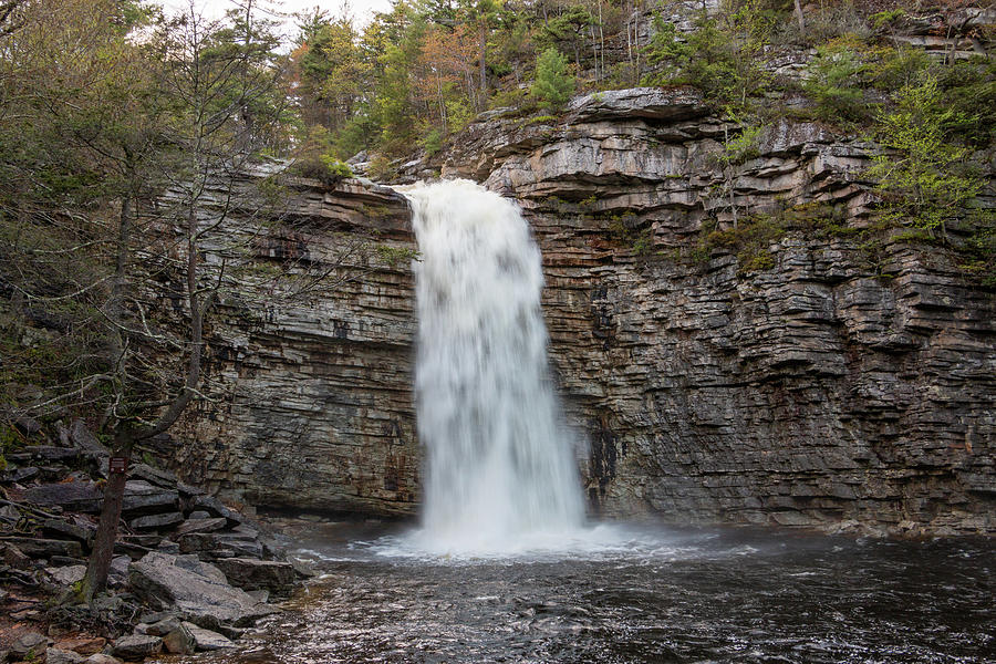 May Evening at Awosting Falls II Photograph by Jeff Severson