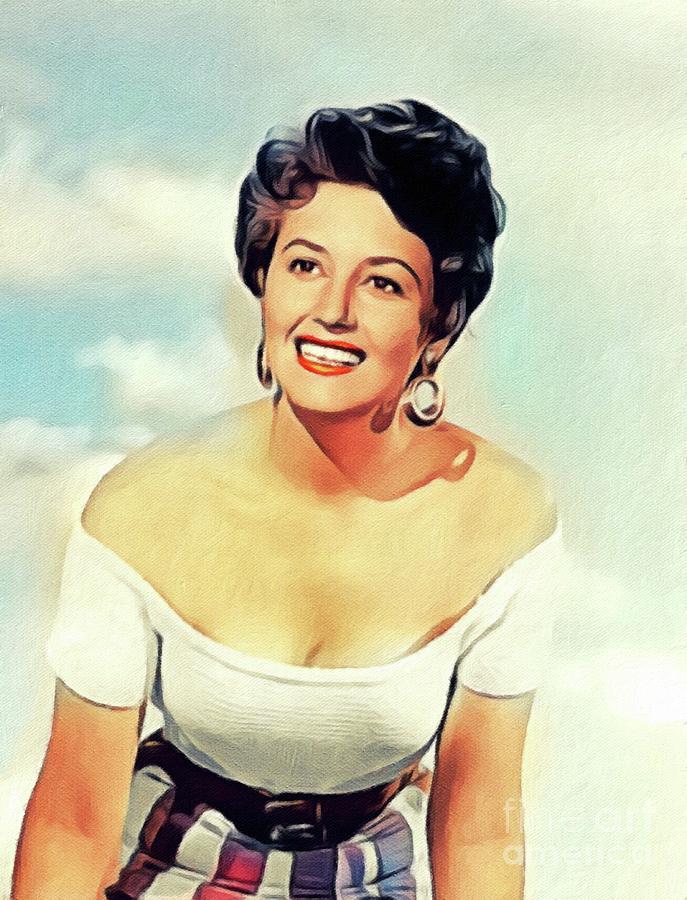 May Wynn, Vintage Actress Painting