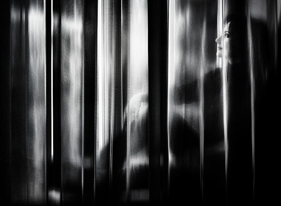 Curtain Photograph - Maybe Tomorrow by Samanta