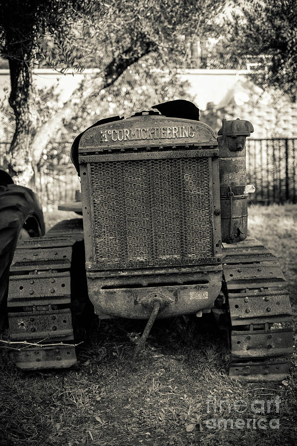 MC Cormick-Deering Rusty Old Vintage Tractor Photograph by Edward Fielding