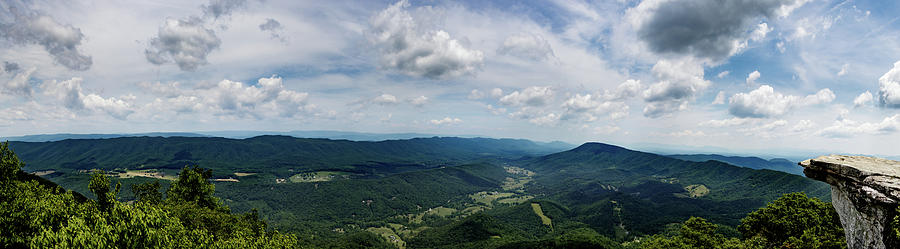 McAfee Knob Panorama Photograph by Natural Vista Photo - Matt Sexton McAfee Knob Panorama Photograph by Natural Vista Photo - Matt Sexton