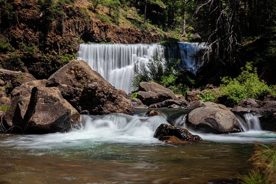 Falls Photograph - McCloud Middle Falls by John Heywood Falls Photograph - McCloud Middle Falls by John Heywood