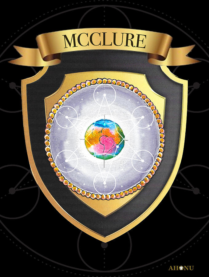 McClure Family Crest Mixed Media by AHONU Aingeal Rose