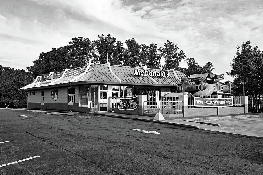 McDonalds in Richburg B W Photograph by Joseph C Hinson