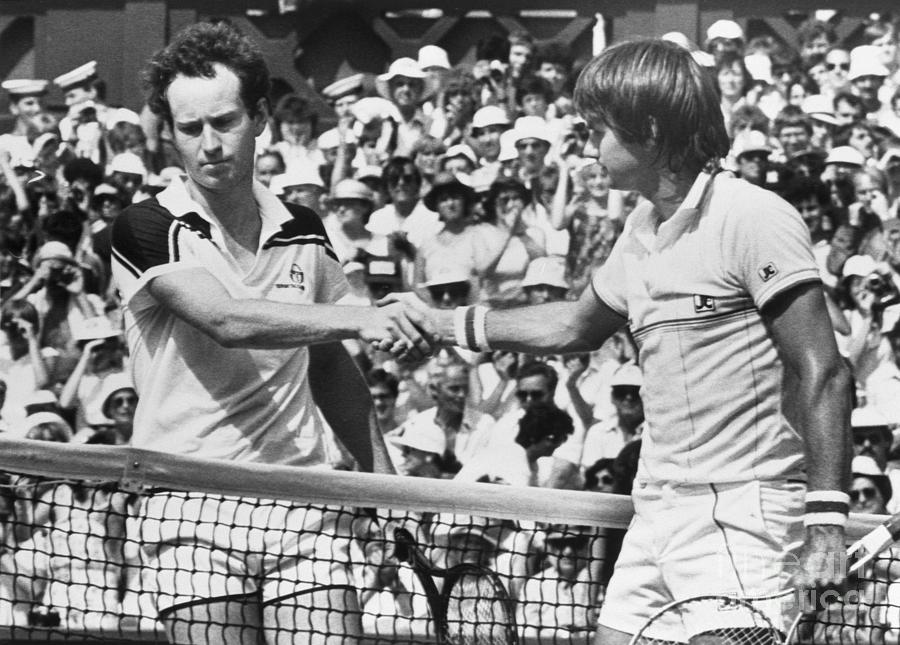 Mcenroe And Connors After Match Photograph by Bettmann