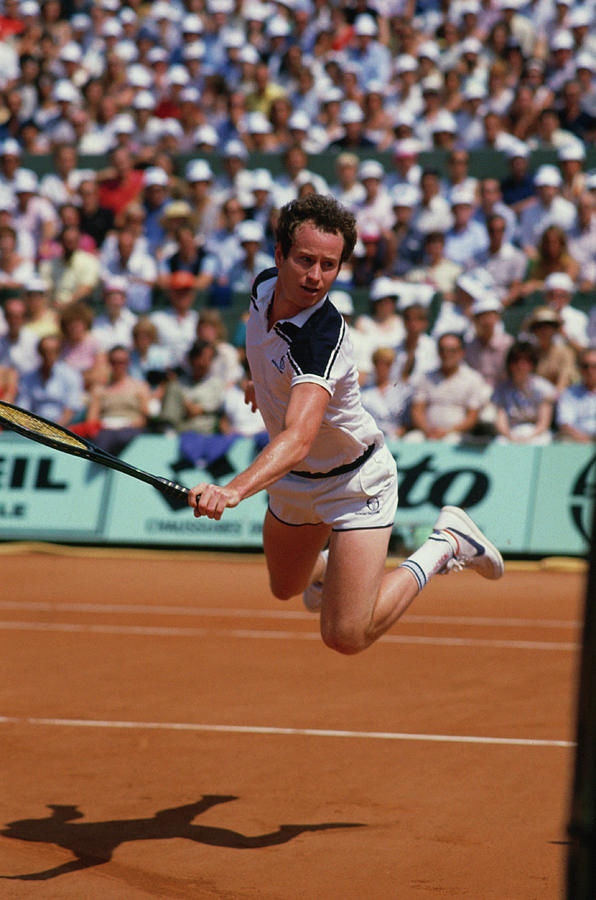 Mcenroe In The Air Photograph by Steve Powell