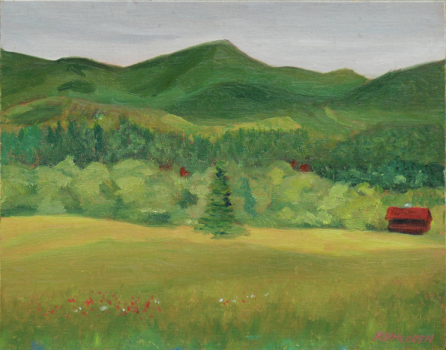 McKenzie Mt Range From Norman Ridge Painting by Robert P Hedden