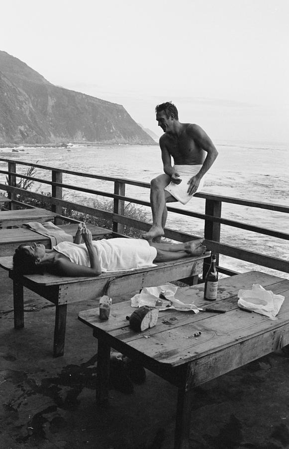 McQueen & Adams Relax In Big Sur Photograph by John Dominis