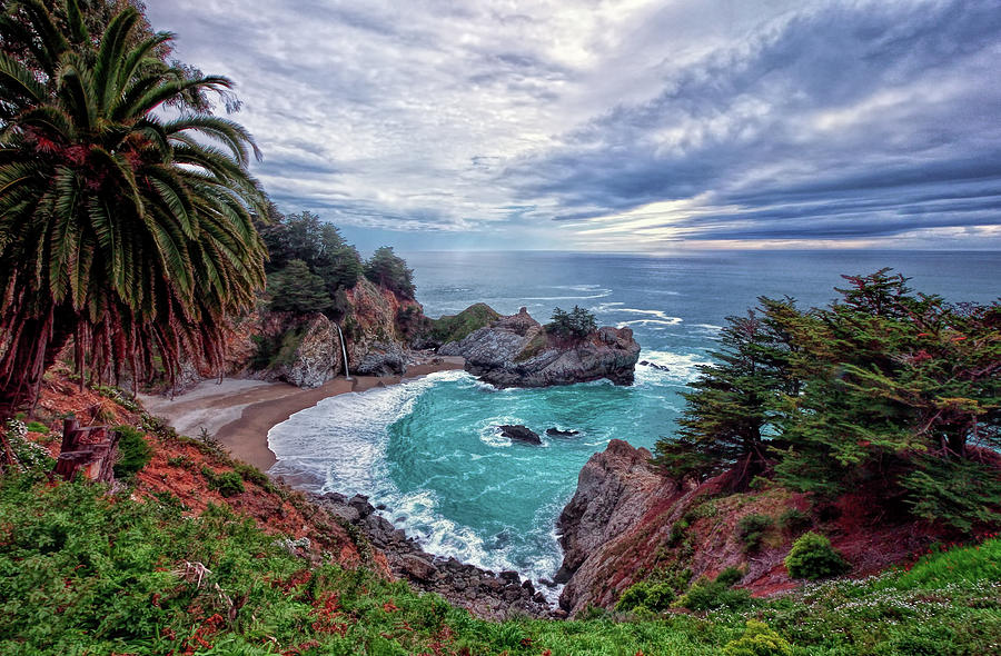 Mcway Falls Digital Painting Photograph by David Toussaint