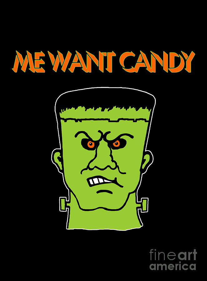 Halloween Digital Art - Me Want Candy by Two Hivelys