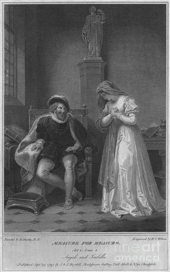 Measure For Measure. Act 2. Scene 4 Drawing by Print Collector