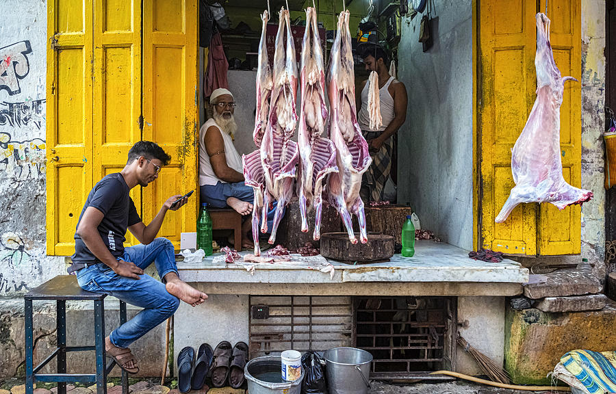Animal Photograph - Meat Shop by Souvik Banerjee