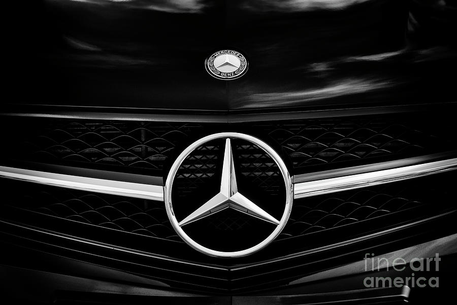 Mercedes Benz Monochrome Photograph by Tim Gainey
