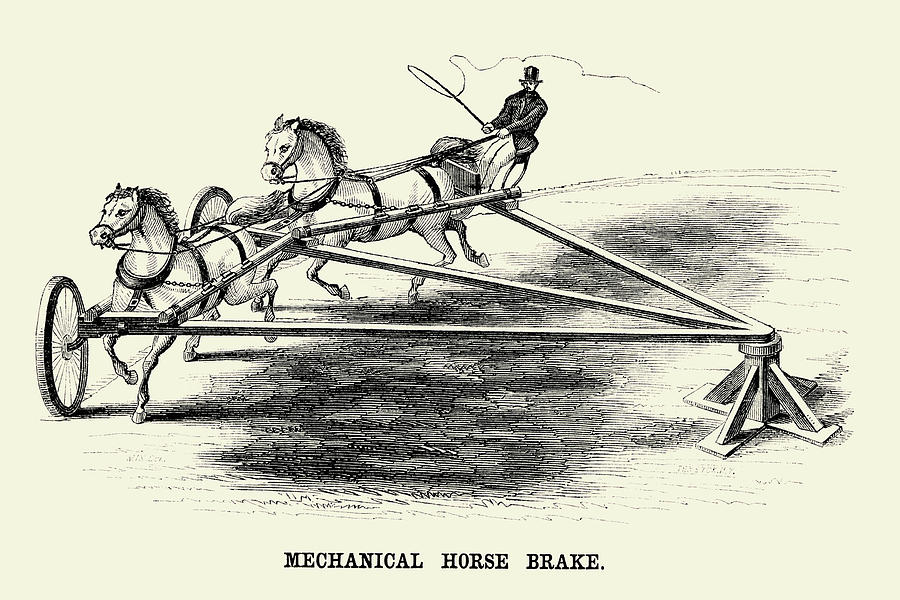 Mechanical Horse Brake Painting by Unknown