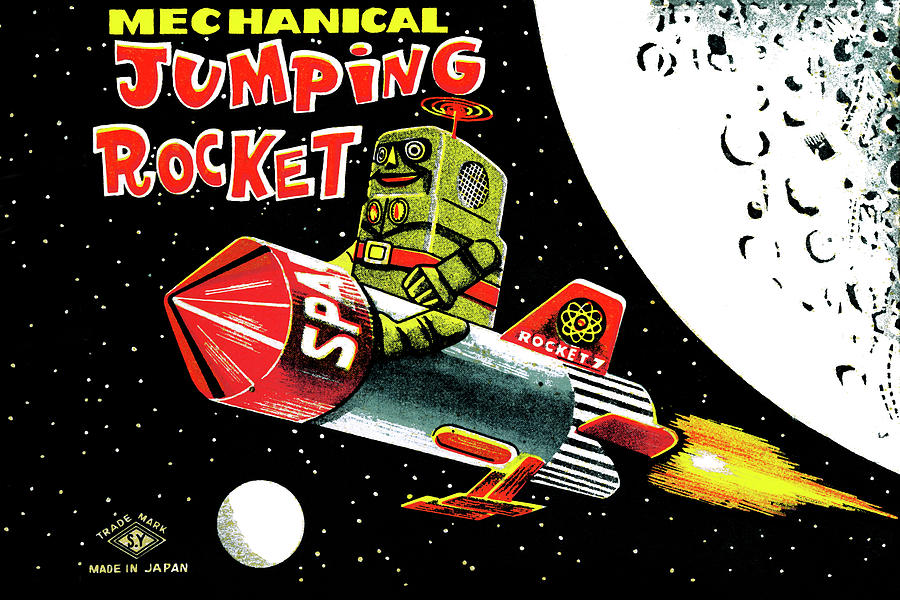 Mechanical Jumping Rocket Painting by Unknown