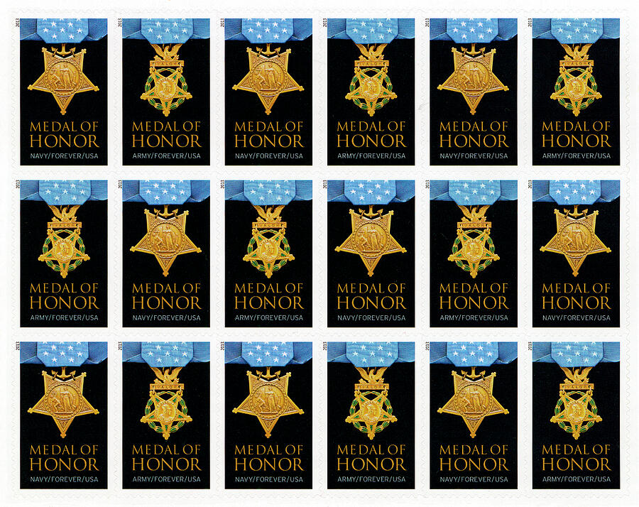 Medal of Honor - Stamps Photograph by Paul W Faust - Impressions of Light