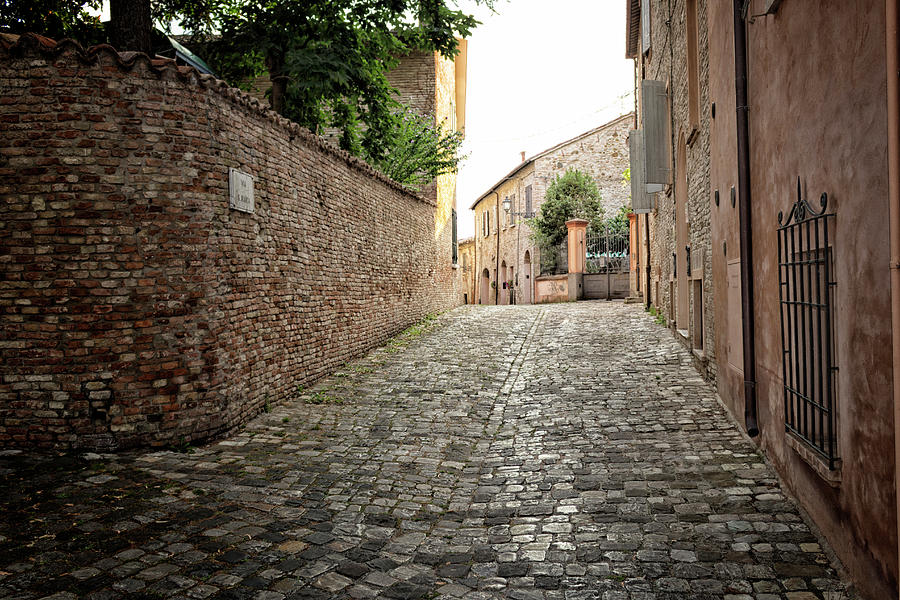 medieval alley in Romagna  Photograph by Vivida Photo PC