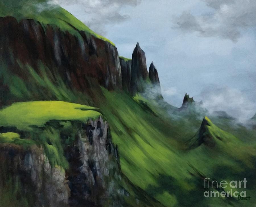 Scotland Painting - Medieval Beauty-scotland by Danett Britt Scotland Painting - Medieval Beauty-scotland by Danett Britt