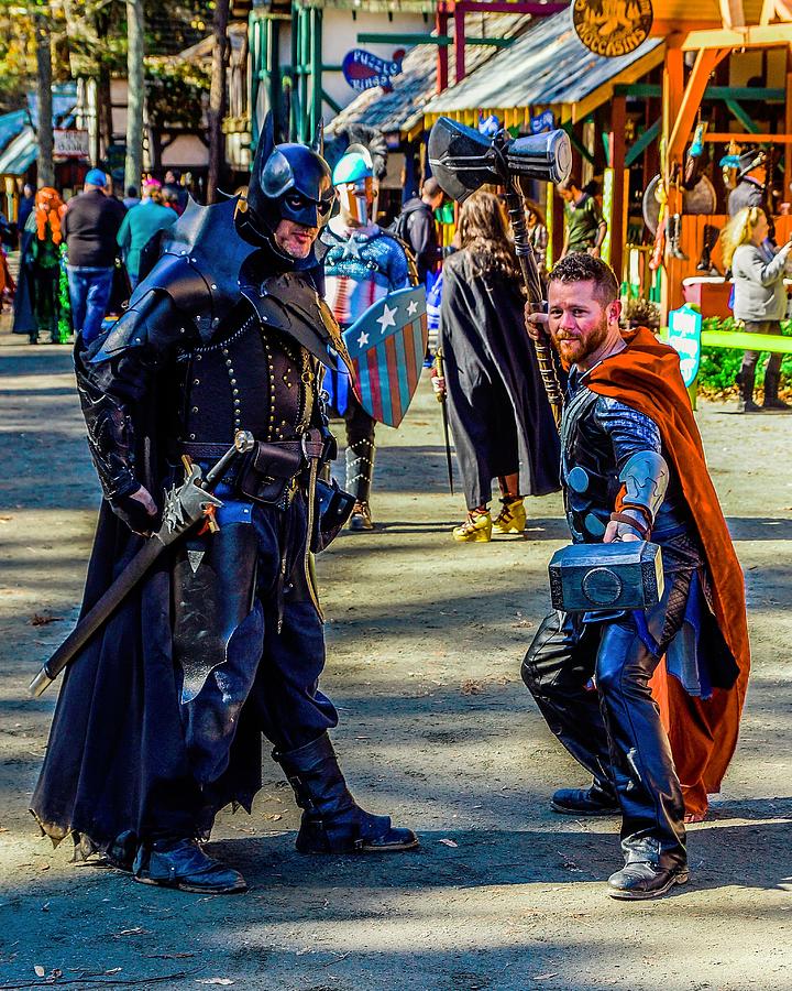 Medieval Comic Book Heroes  Photograph by Rodney Lee Williams