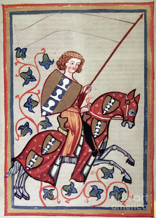 Medieval Painting Of A Knight Photograph by Bettmann