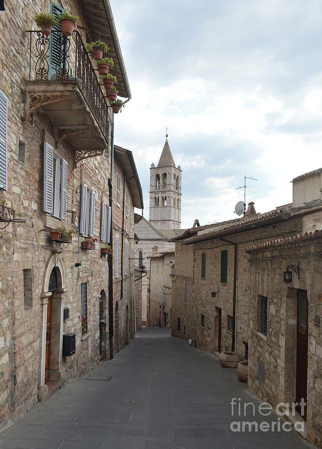 Medieval Path In Assisi Photograph