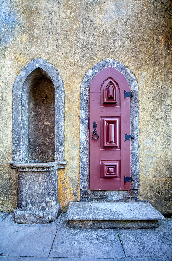 Medieval Red Door Photograph by David Letts